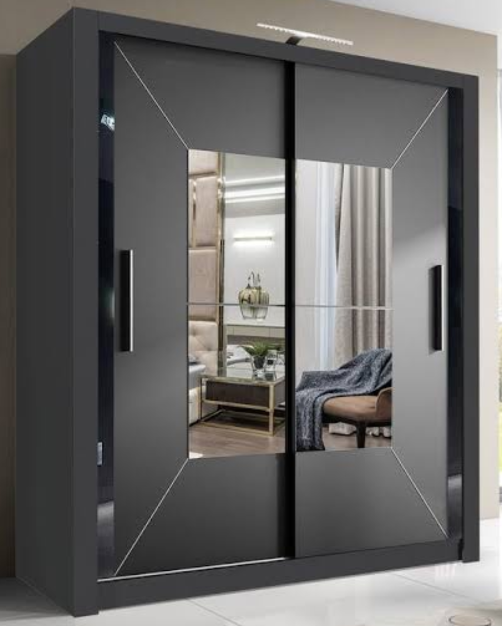 Custom sliding wardrobe designed and installed in Andheri West, Mumbai