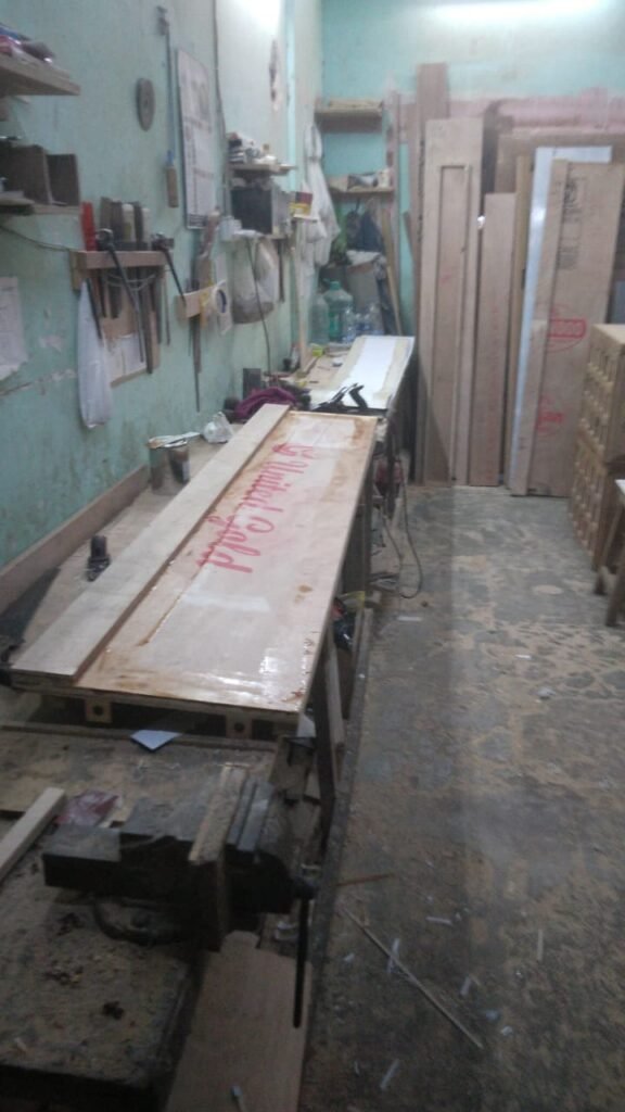 Custom plywood furniture manufacturing workshop in Oshiwara Mumbai by Oshiclick Furniture
